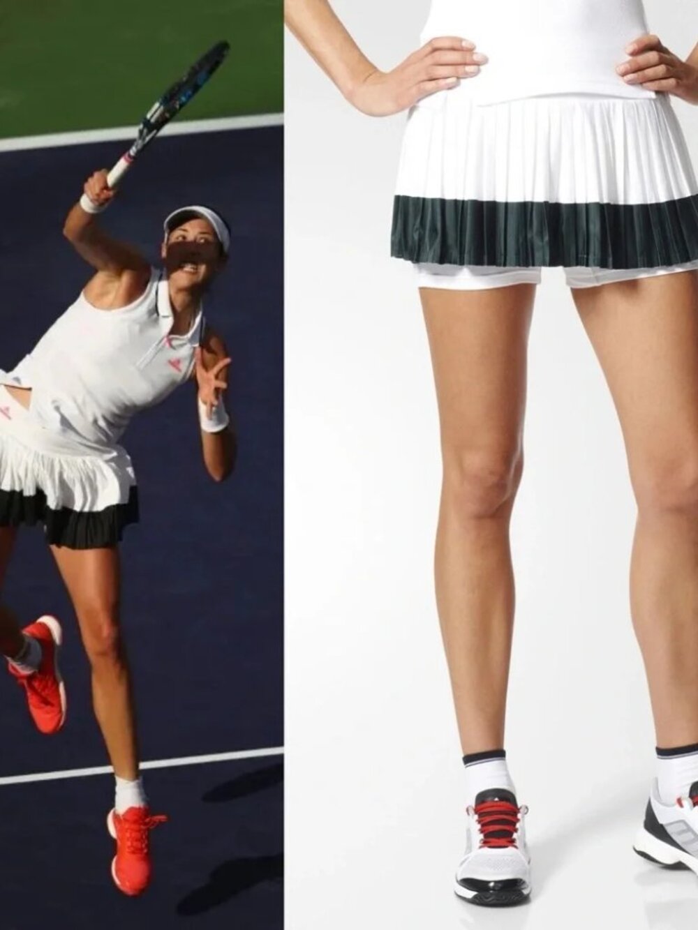 Adidas Stella McCartney Barricade Tennis Skirt Skort White and Black Size XS